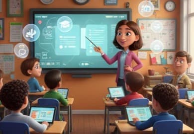 Students in a classroom